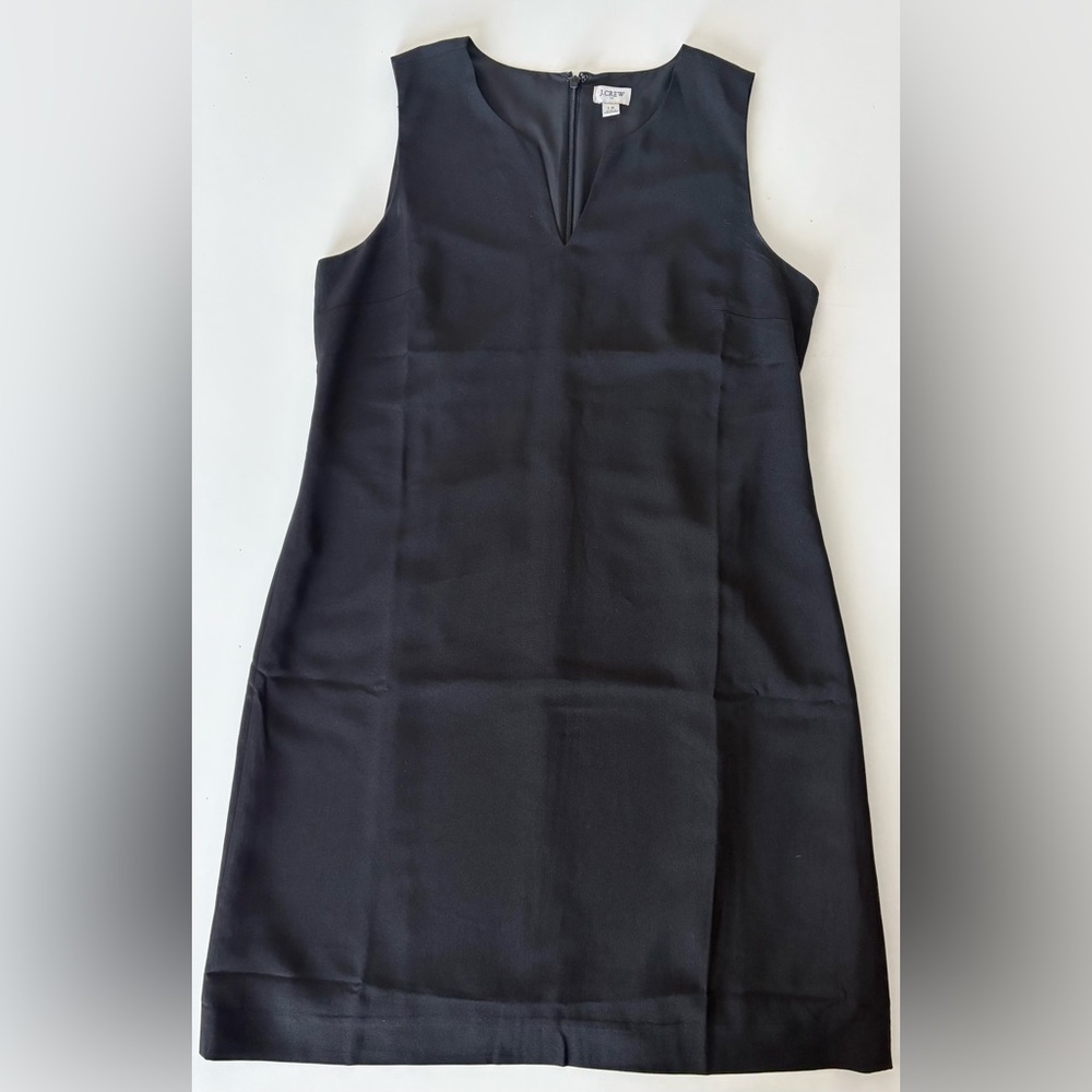 J. Crew Classic Black Straight Mini Dress